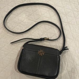 Tory Burch | Black Ivy Leather Micro Crossbody Bag